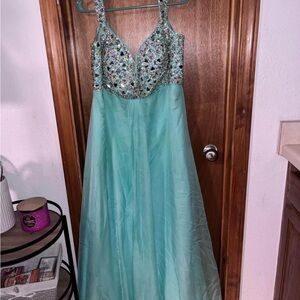 Light blue prom dress!